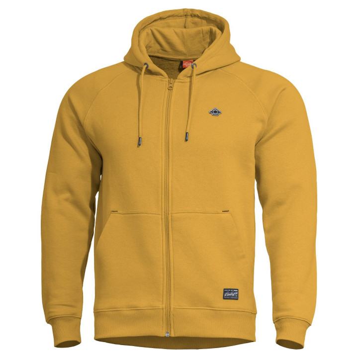 Mikina PHAETON ZIPS s kapucňou TUSCAN YElLOW