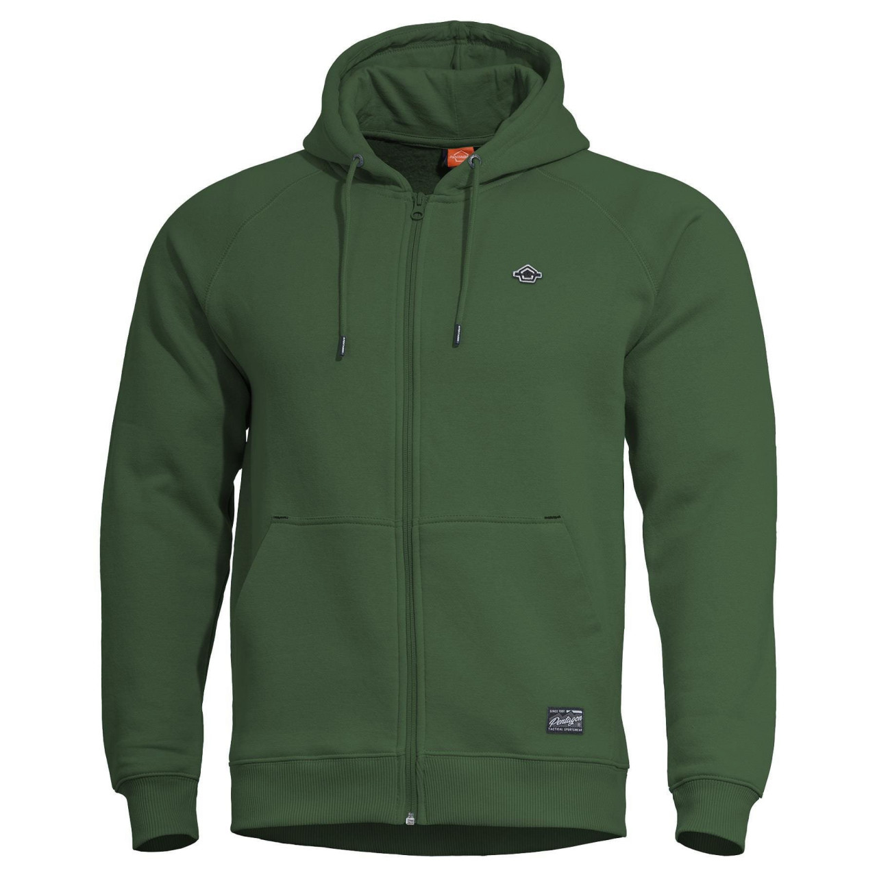 Mikina PHAETON ZIPS s kapucňou SPRINGBOK GREEN