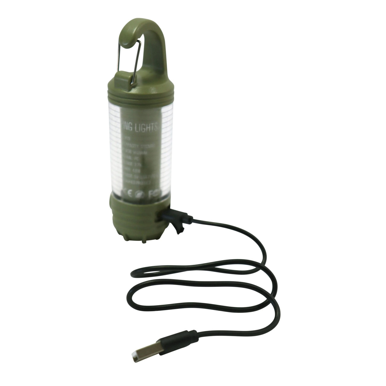 Lampa vrecková dobíjacia s karabínou