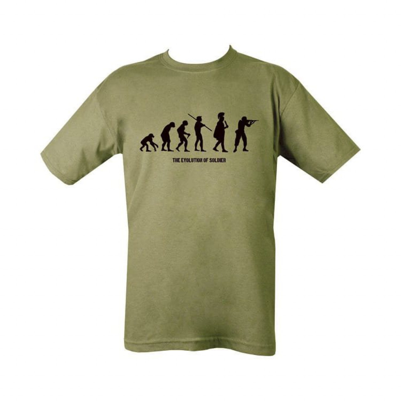 Tričko s motívom Evolution ZELENÉ