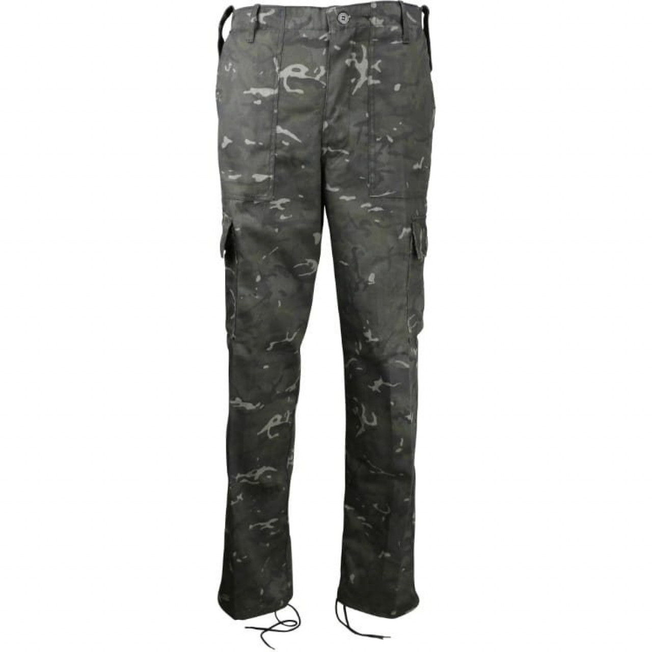 Nohavice britské KOMBAT BTP Black camo