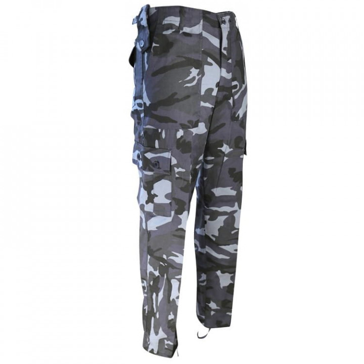 Nohavice britské KOMBAT MIDNIGHT BLUE CAMO