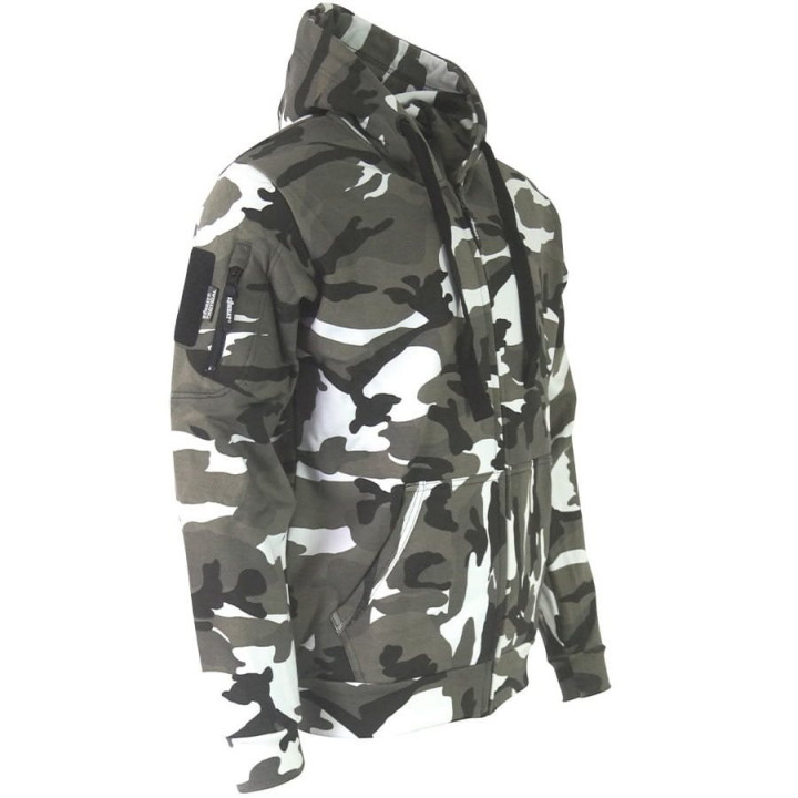Mikina s kapucňou SPEC-OPS maskovanie URBAN CAMO METRO