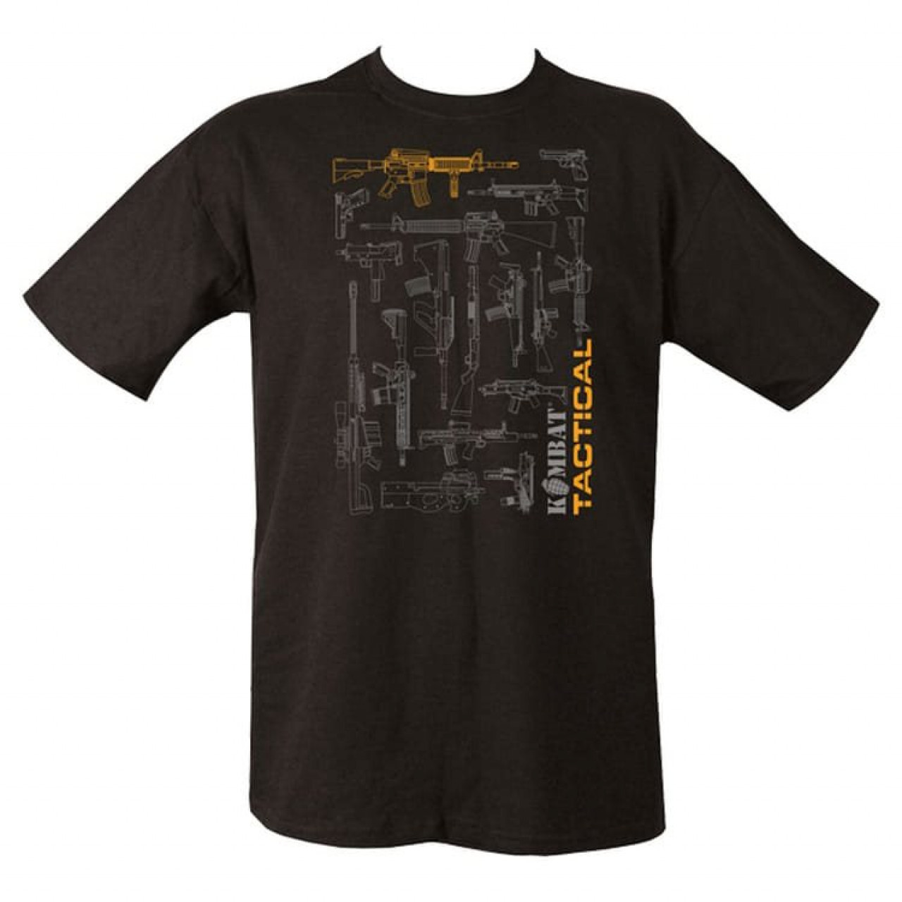 Bavlnené tričko TACTICAL GUN BLACK