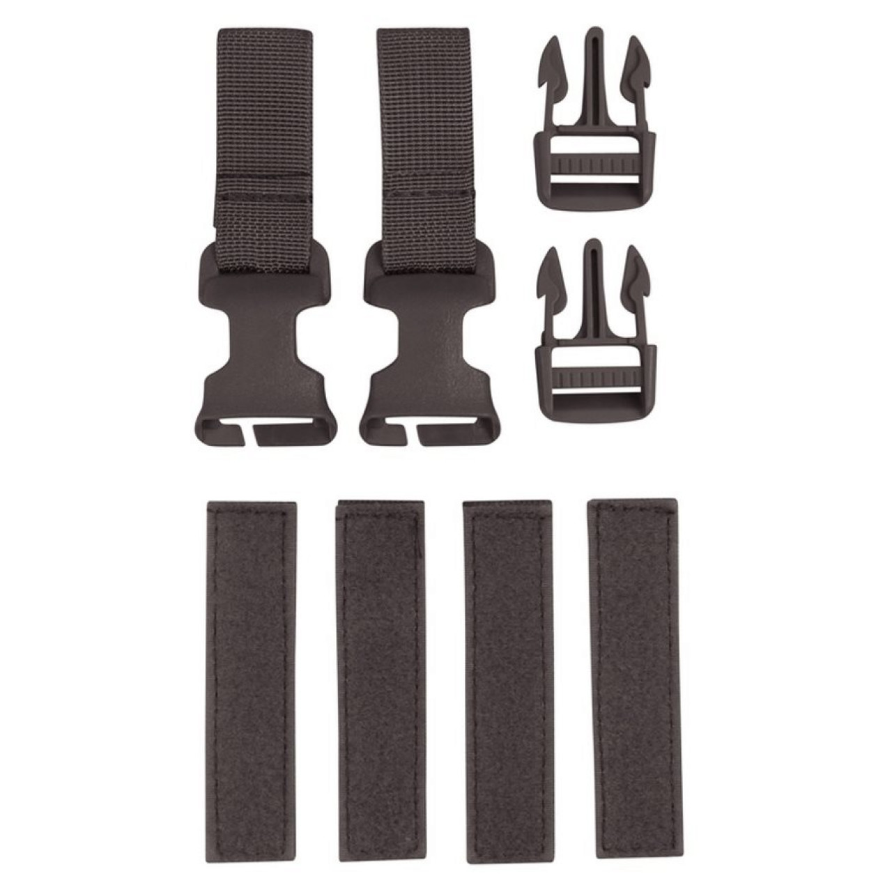 Sada Buckle-Tek CONVERSION KIT pracky a popruhy ČIERNA