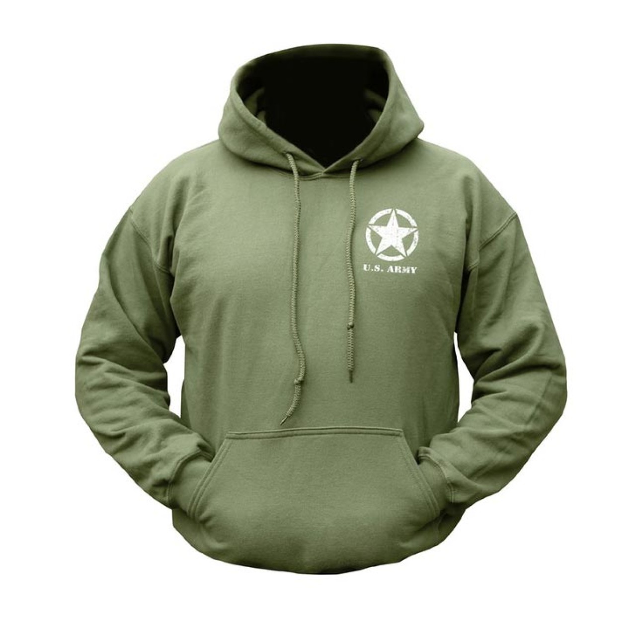 Mikina WILLYS JEEP s kapucňou ZELENÁ