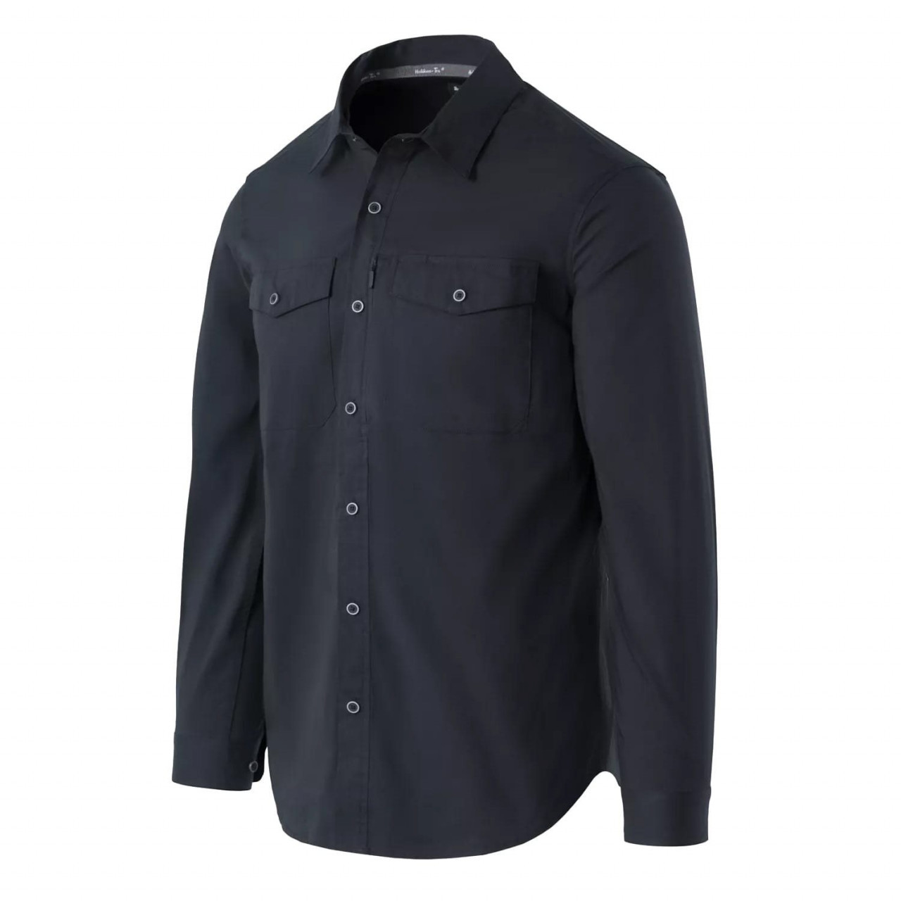 Košeľa COVERT dlhý rukáv WASHED BLACK