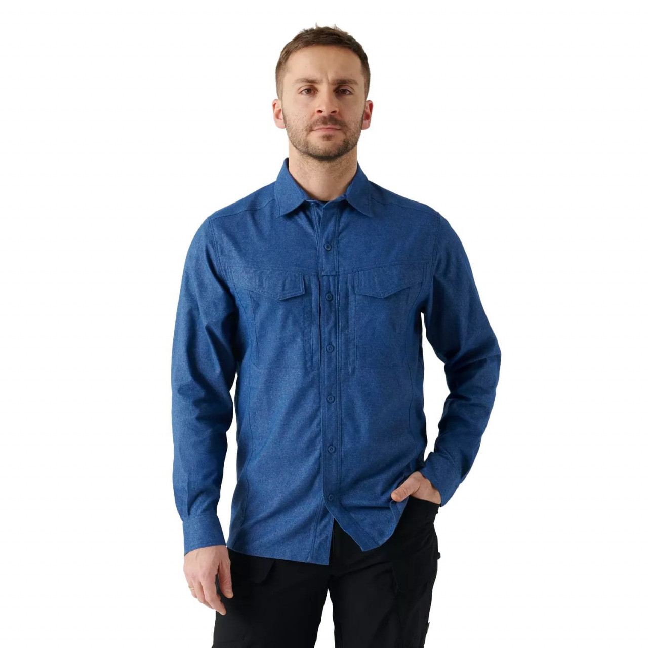Košeľa DEFENDER Mk2 PILGRIM kockovaná FRESH BLUE