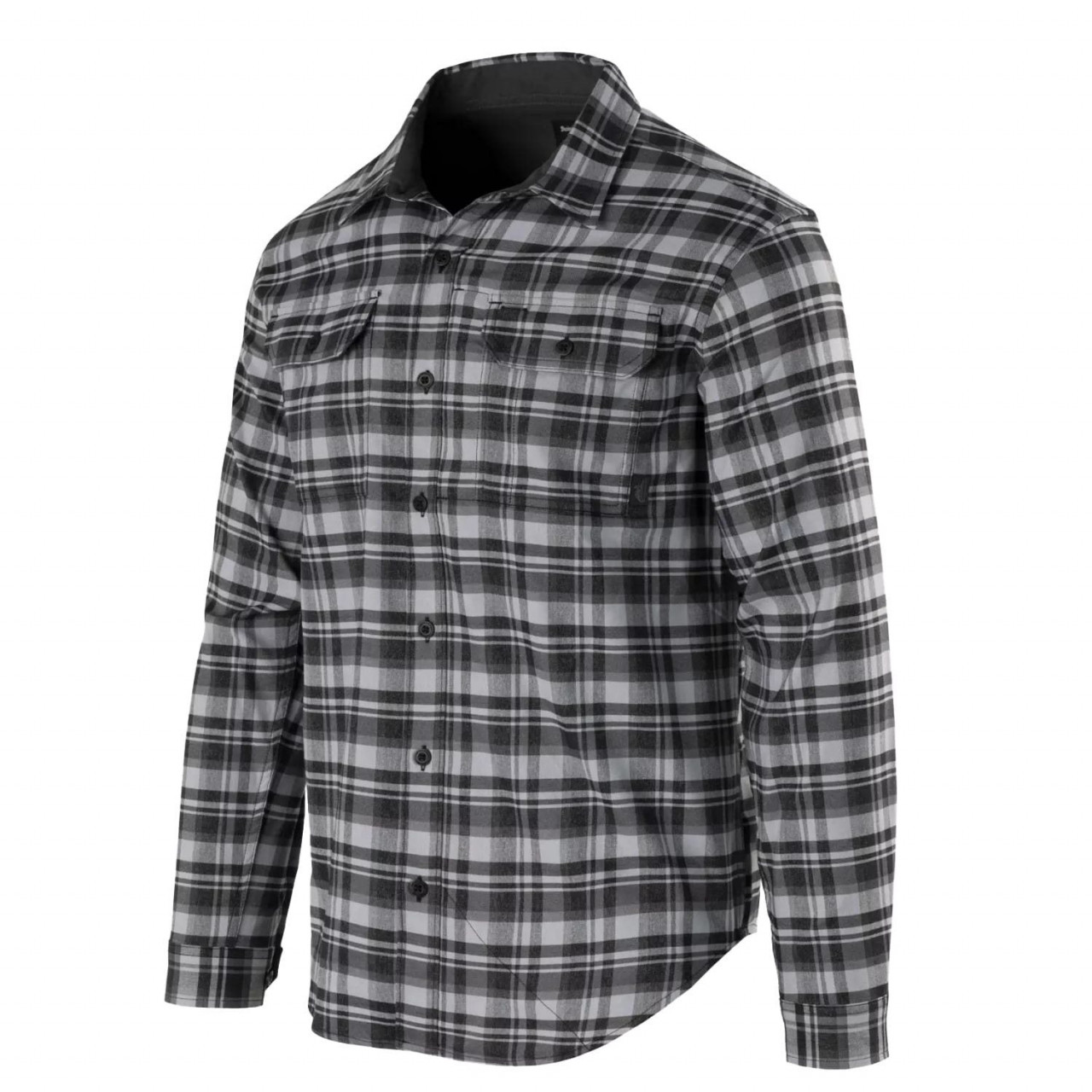 Košeľa GREYMAN dlhý rukáv OLD SCHOOL GREY PLAID