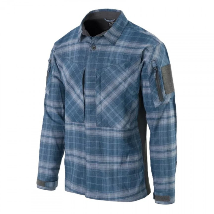 Košeľa MBDU WESTERN BLUE PLAID