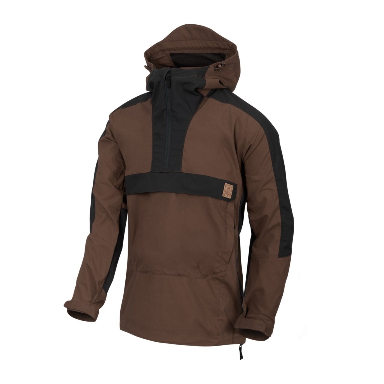 Bunda vetrovka WOODSMAN EARTH BROWN/ČIERNA