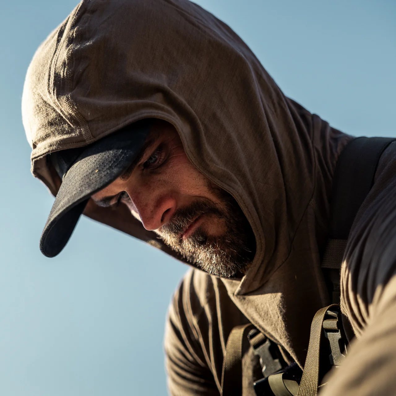 Mikina funkčná LOCHSA MERINO DARK EARTH