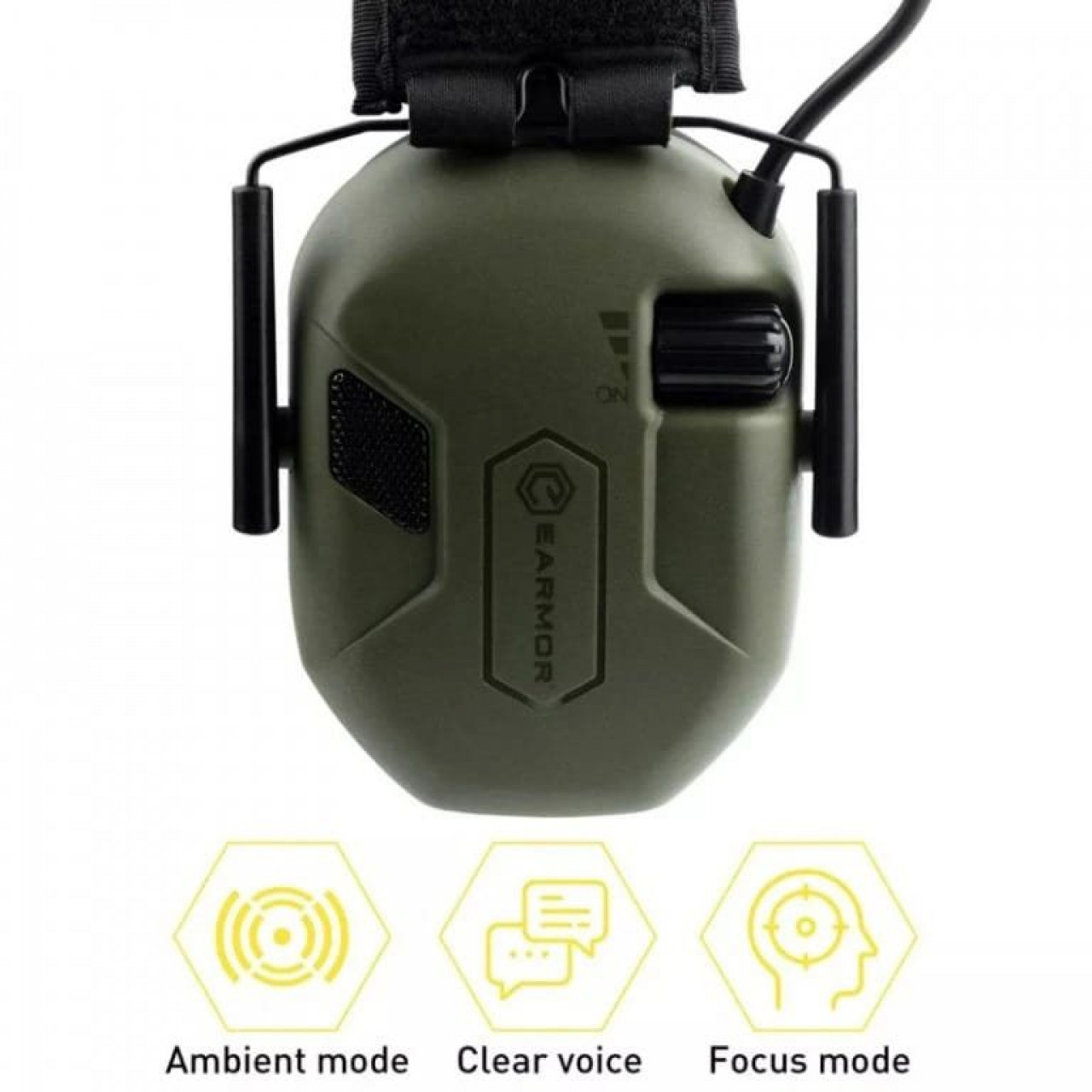 Slúchadlá elektronické M300A ZELENÁ