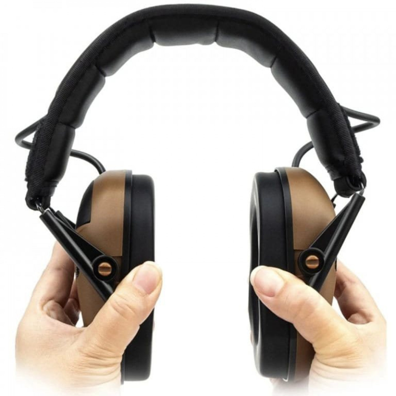 Slúchadlá elektronické M300T s BlueTooth COYOTE BROWN