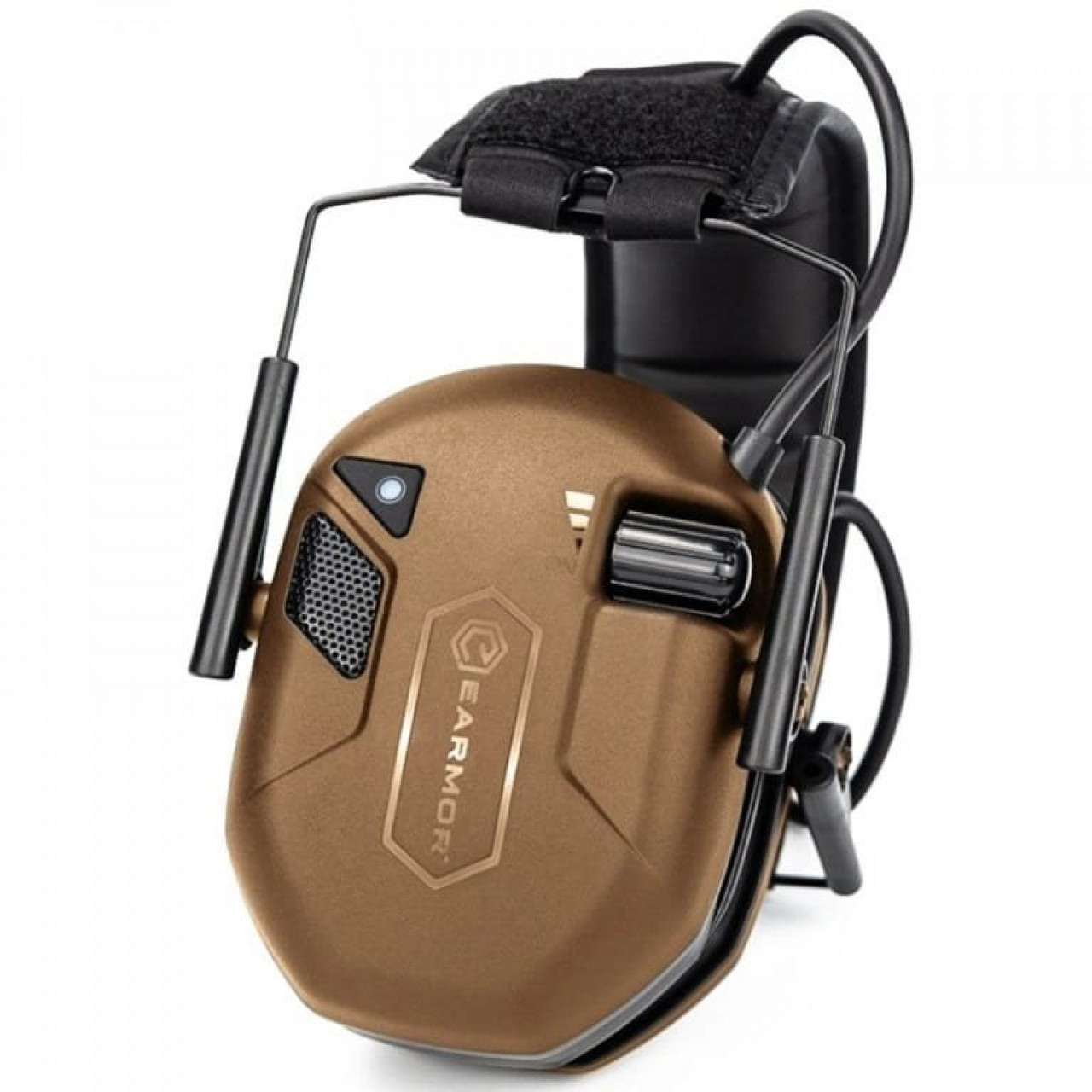 Slúchadlá elektronické M300T s BlueTooth COYOTE BROWN
