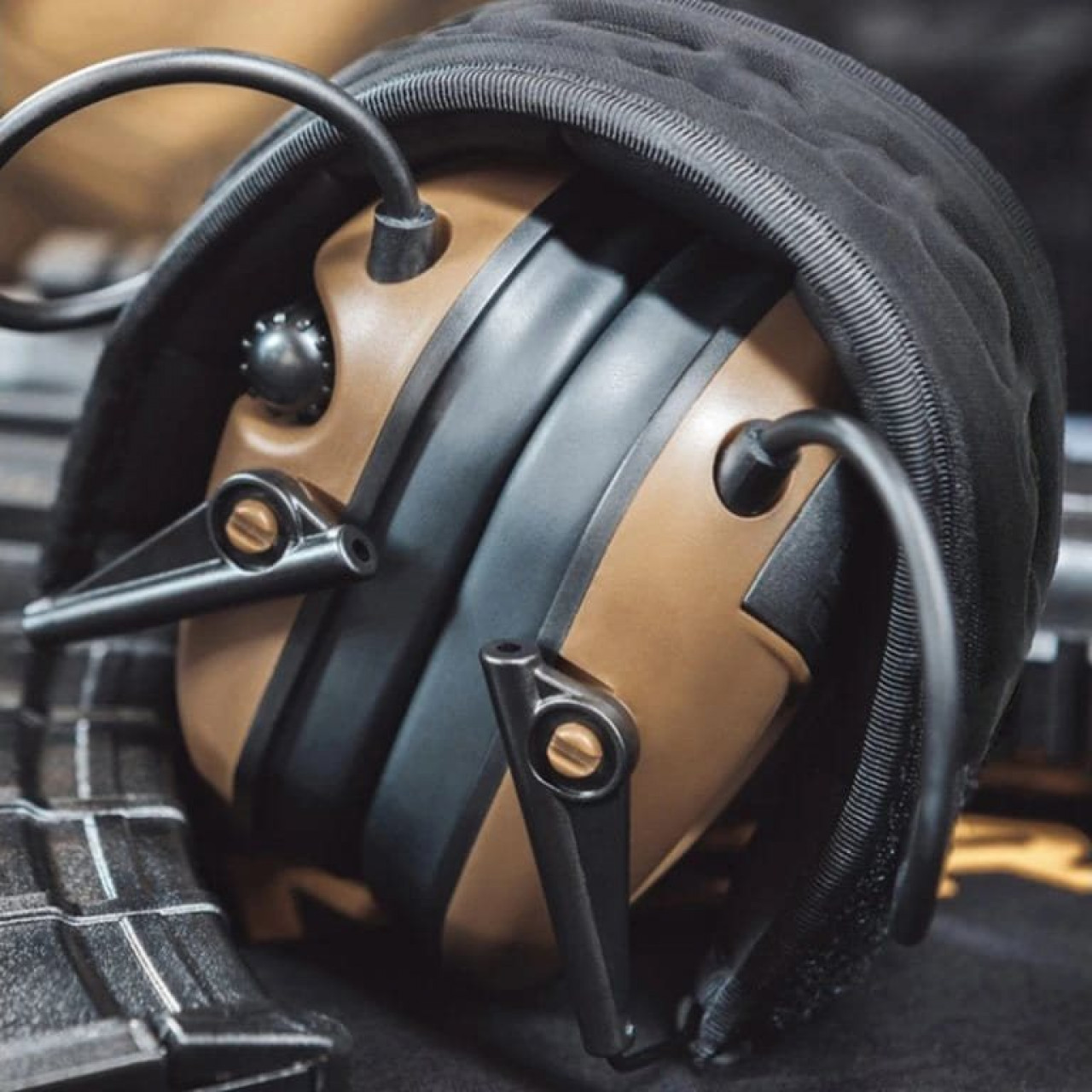 Slúchadlá elektronické M300T s BlueTooth COYOTE BROWN