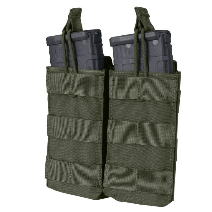 Sumka MOLLE dvojitá na zásobníky 2xM4 otvorená RANGER GREEN