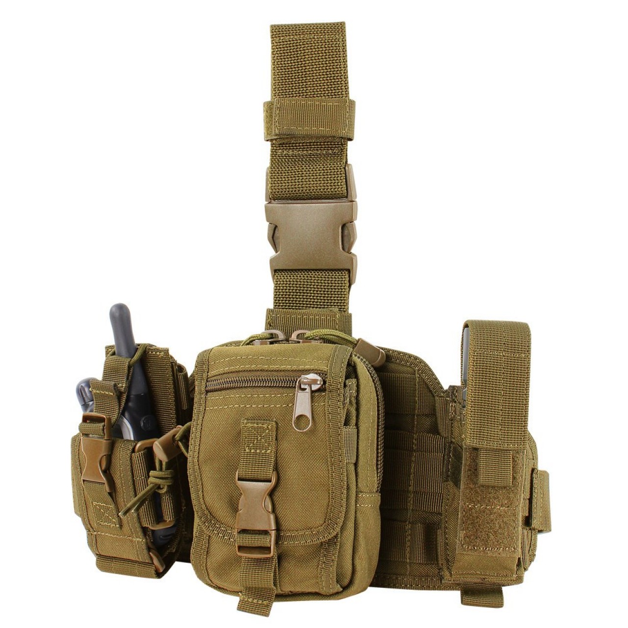 Panel stehenný MOLLE s puzdrami COYOTE BROWN