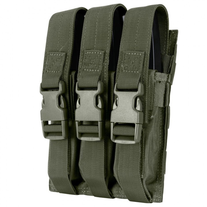 Sumka MOLLE trojitá na zásobníky MP5 RANGER GREEN