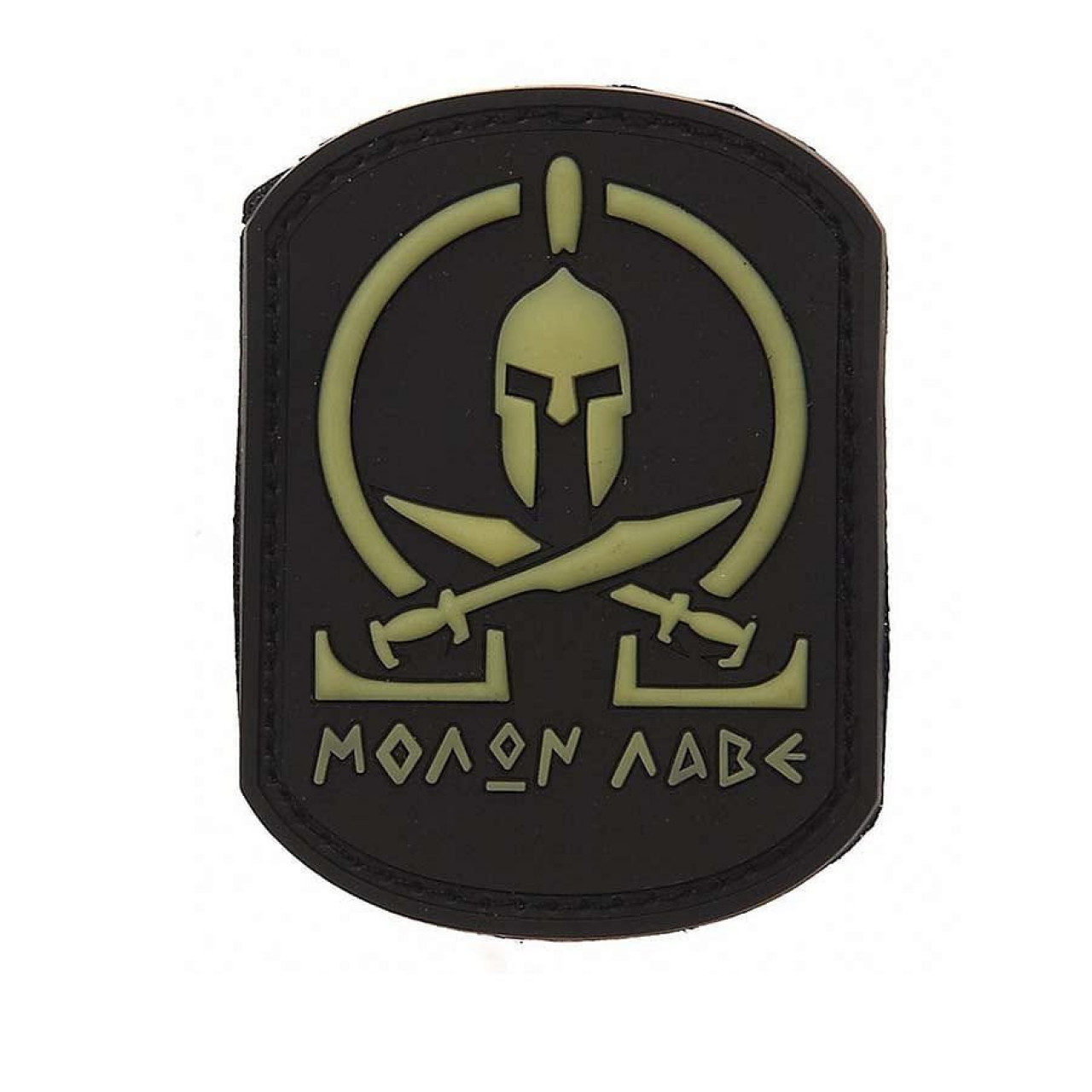 Nášivka MOLON LABE plast ČIERNA