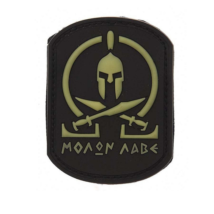 Nášivka MOLON LABE plast ČIERNA