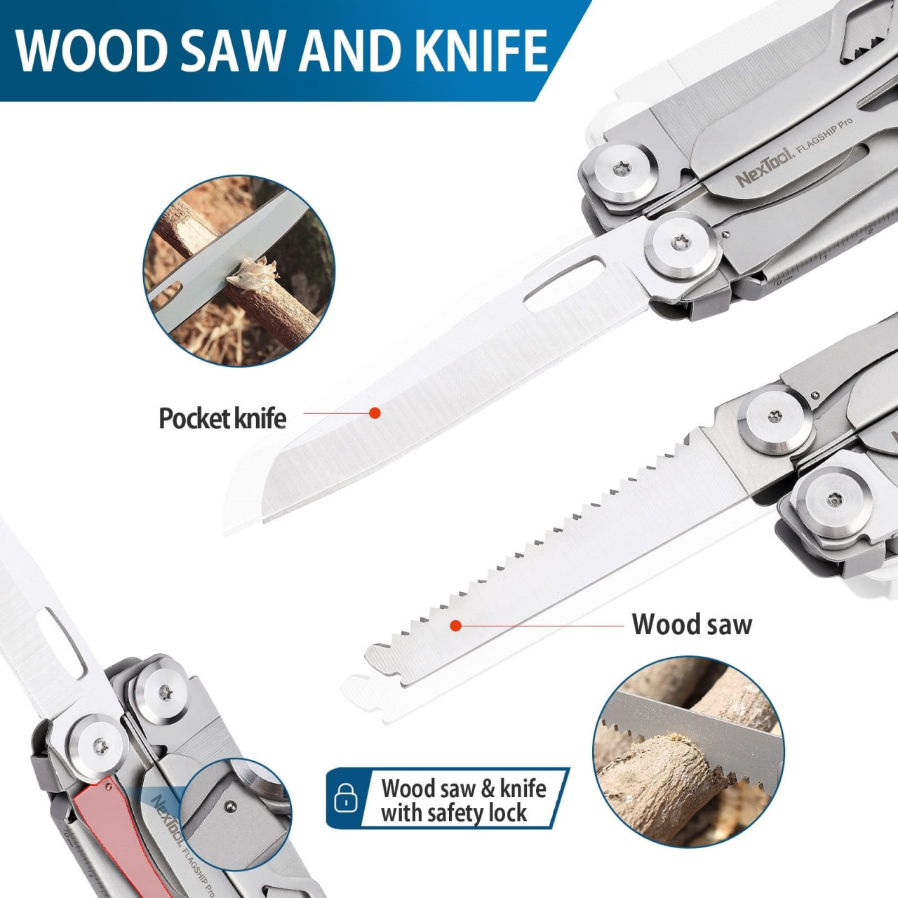Kliešte multifunkčné FLAGSHIP PRO MULTI TOOL STRIEBORNÉ
