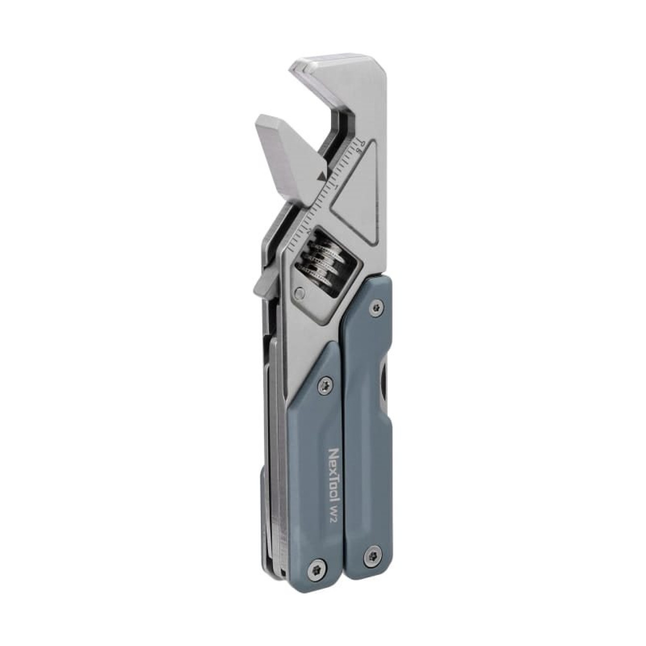 Kliešte multifunkčné Light Wrench W2 s francúzskym kľúčom MODRÉ