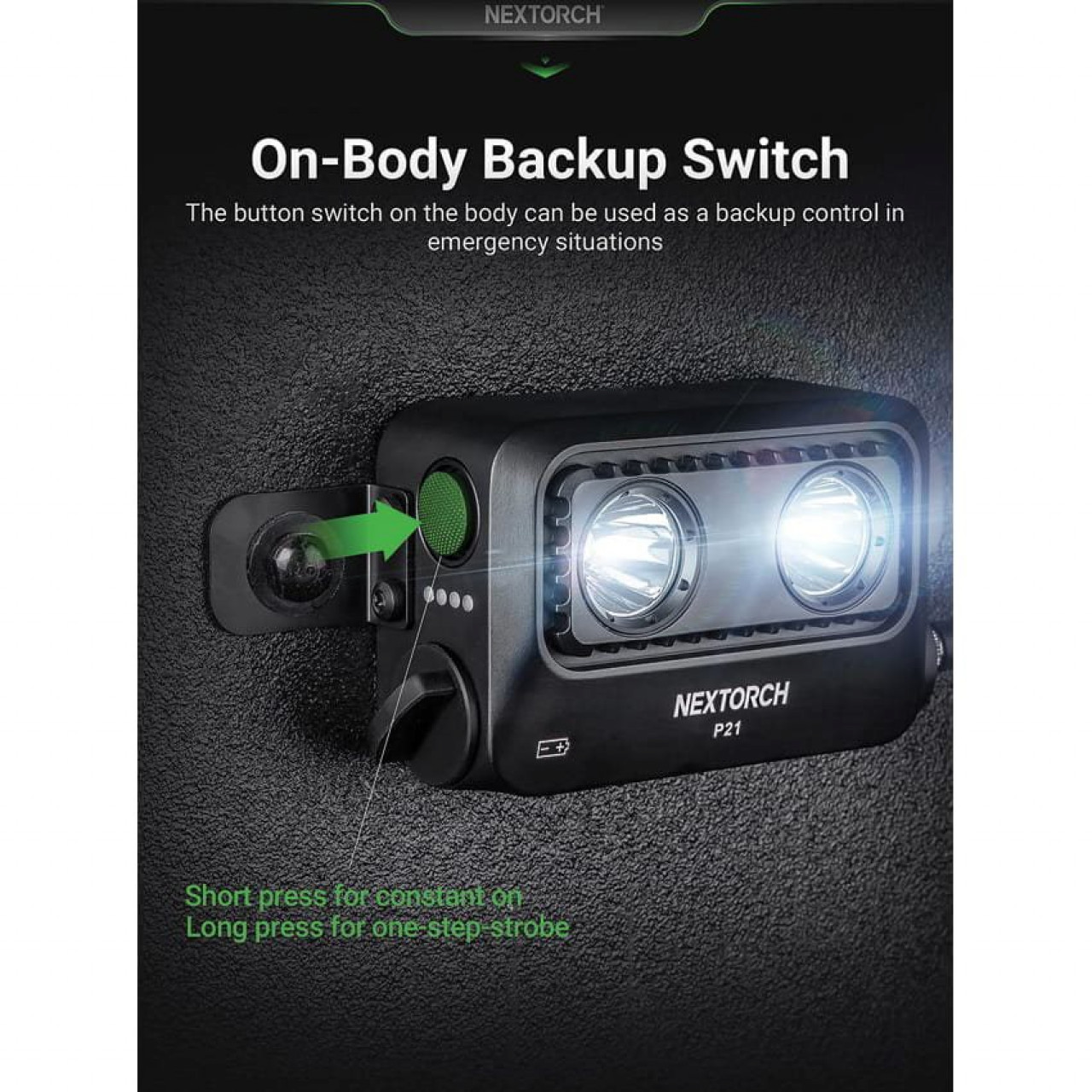 Štítové svetlo P21 s výkonom 3000 lúmenov