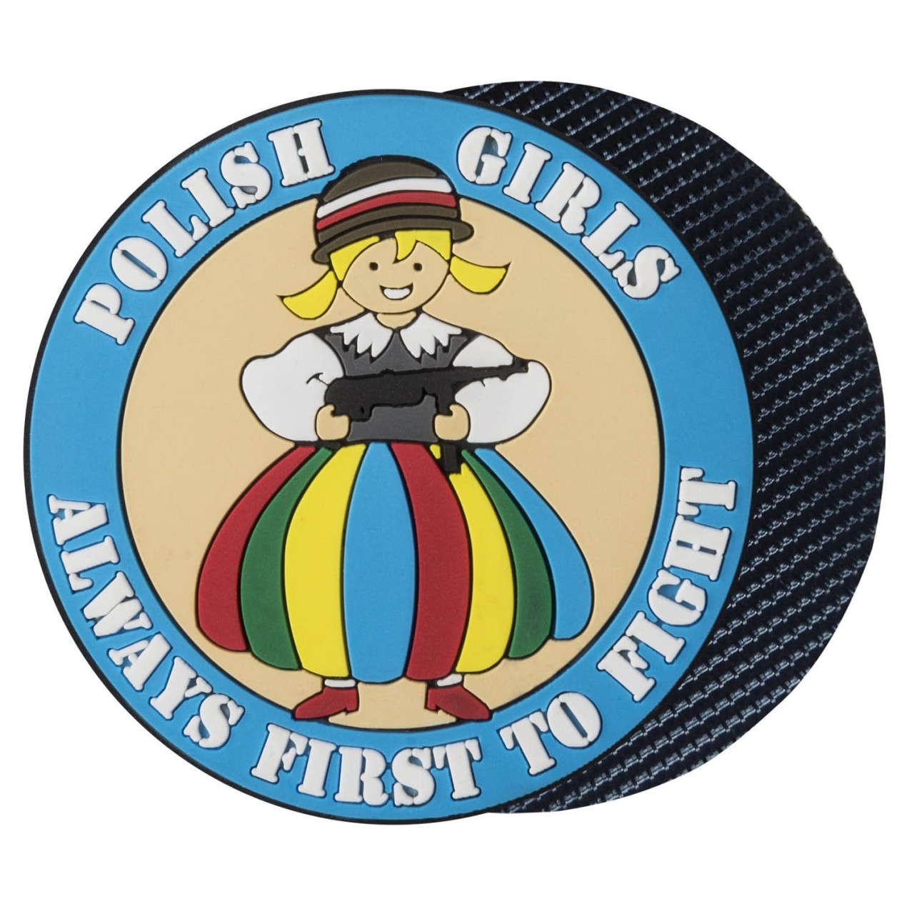 Nášivka POLISH GIRLS velcro plastová