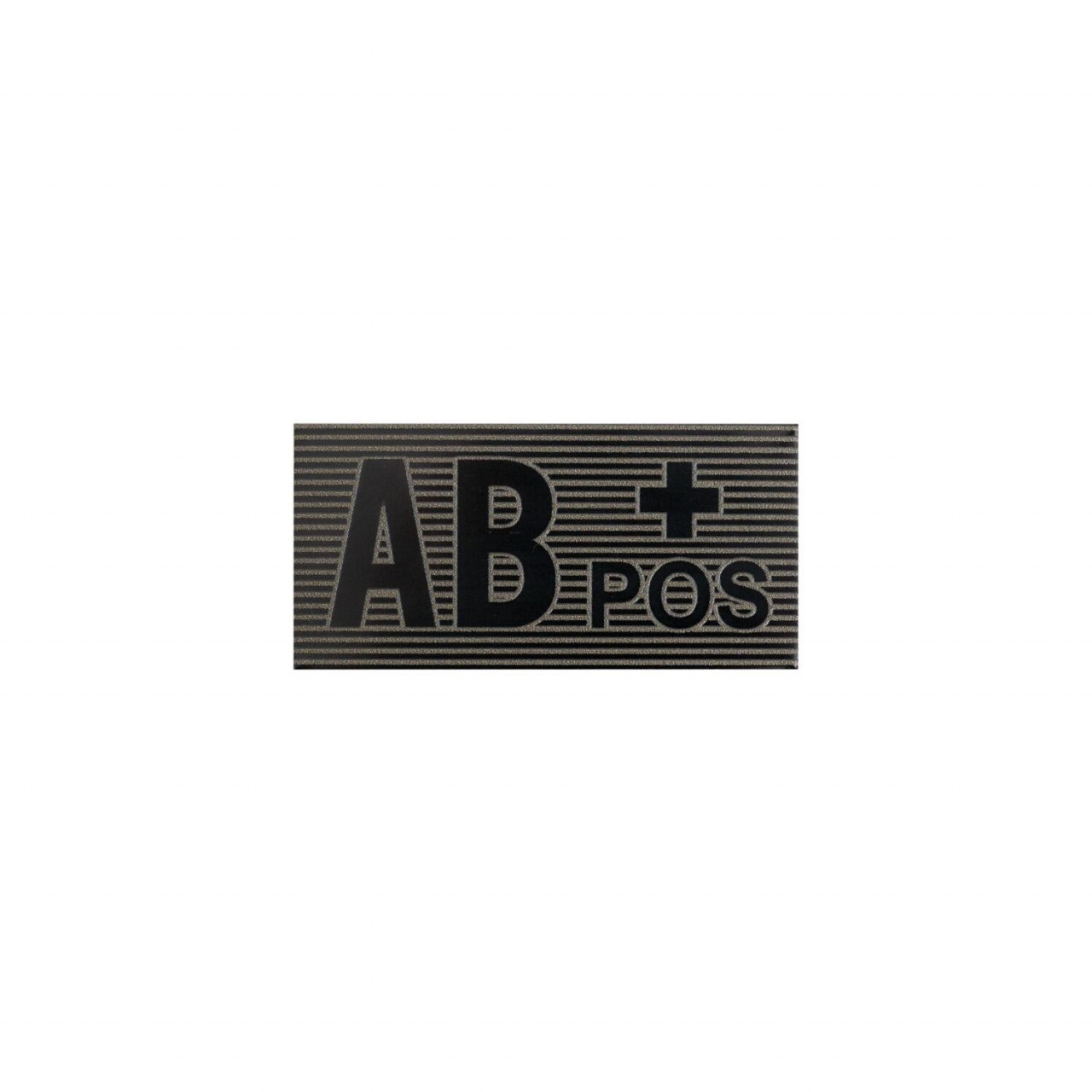 Nášivka IR krvná skupina VELCRO AB + POS ČIERNO/ZELENÁ