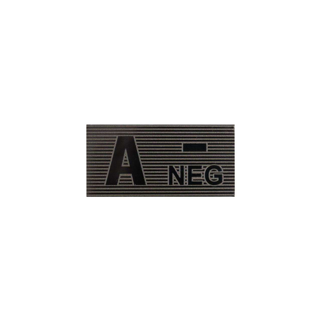 Nášivka IR krvná skupina VELCRO A - NEG ČIERNO/ZELENÁ