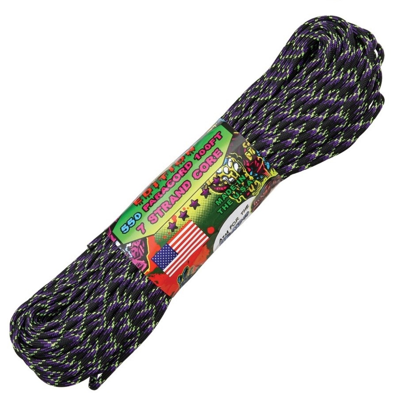 Šnúra PARACORD nylon 550LB 30m 4mm Undead Zombie