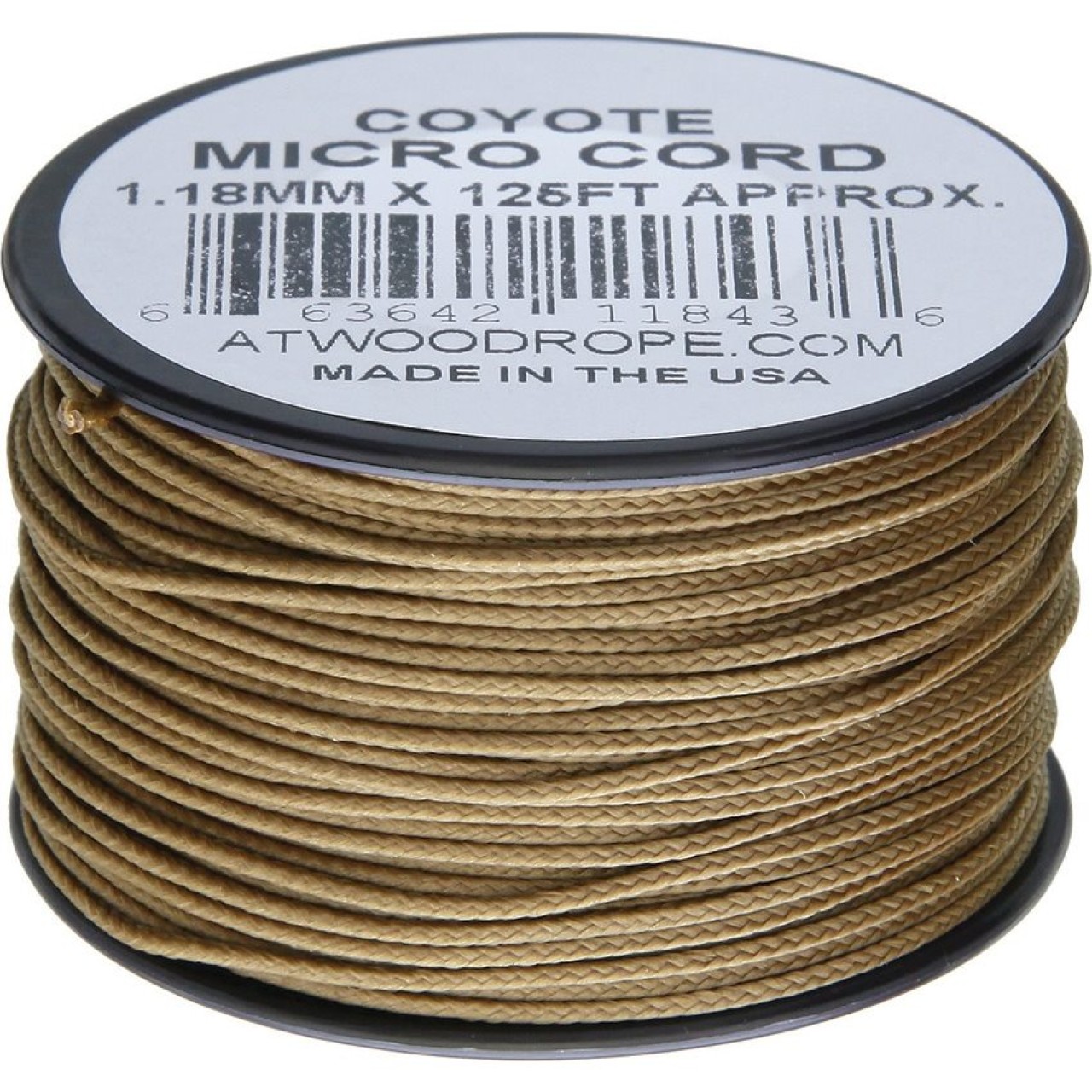 Šnúra MICRO CORD nylon na cievke 38m 1,18mm COYOTE