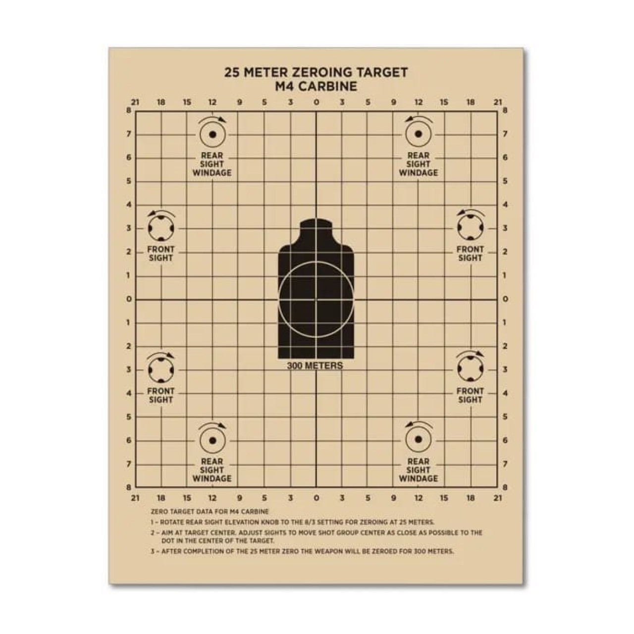 Terč vodeodolný M16A2/M16A4 nastreľovací 25 metrov