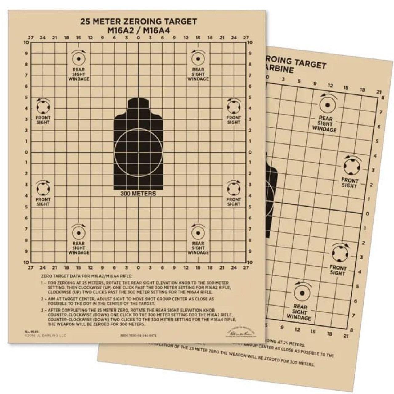 Terč vodeodolný M16A2/M16A4 nastreľovací 25 metrov