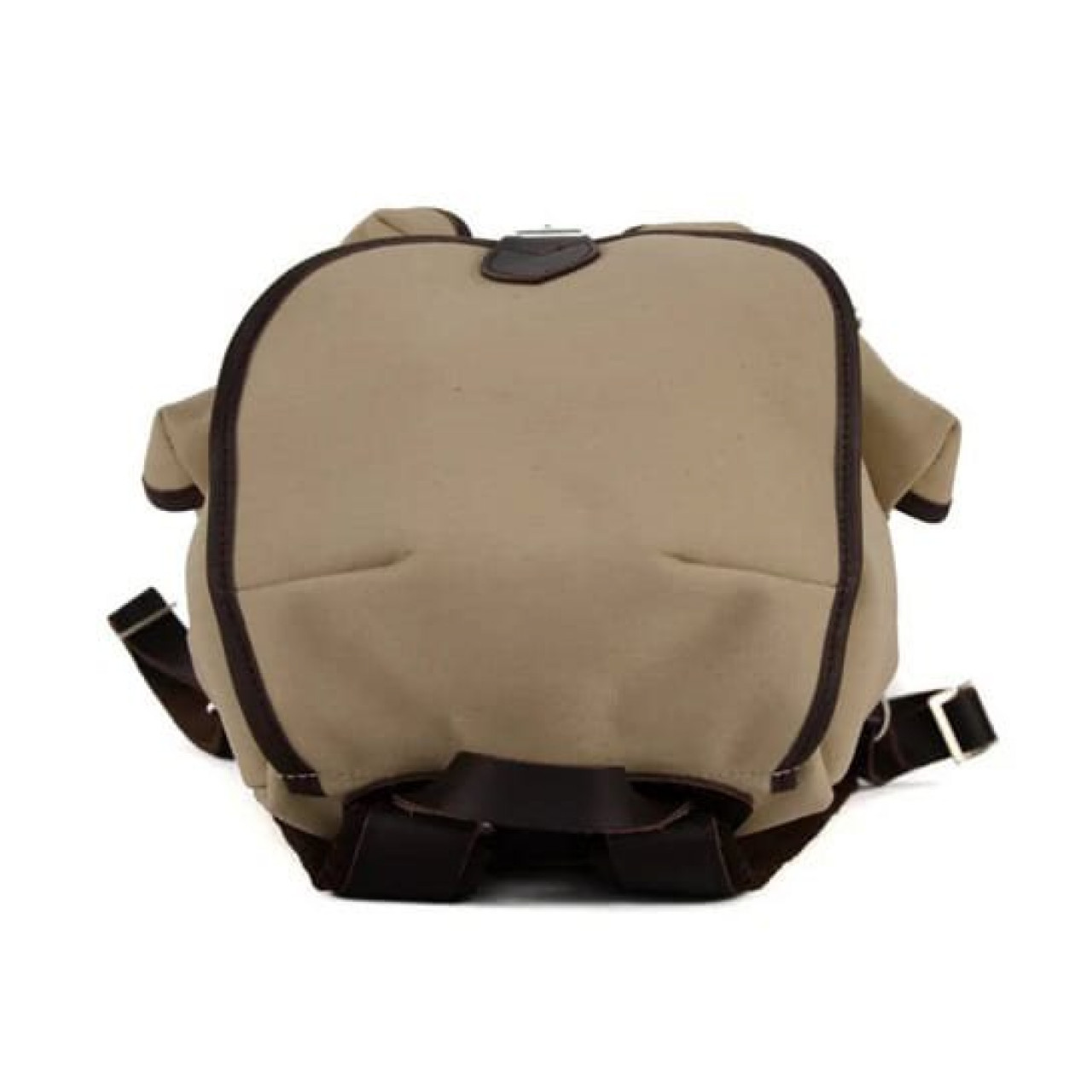 Batoh TRUCKSACK 14l s koženými prvkami KHAKI/TMAVOHNEDÁ koža