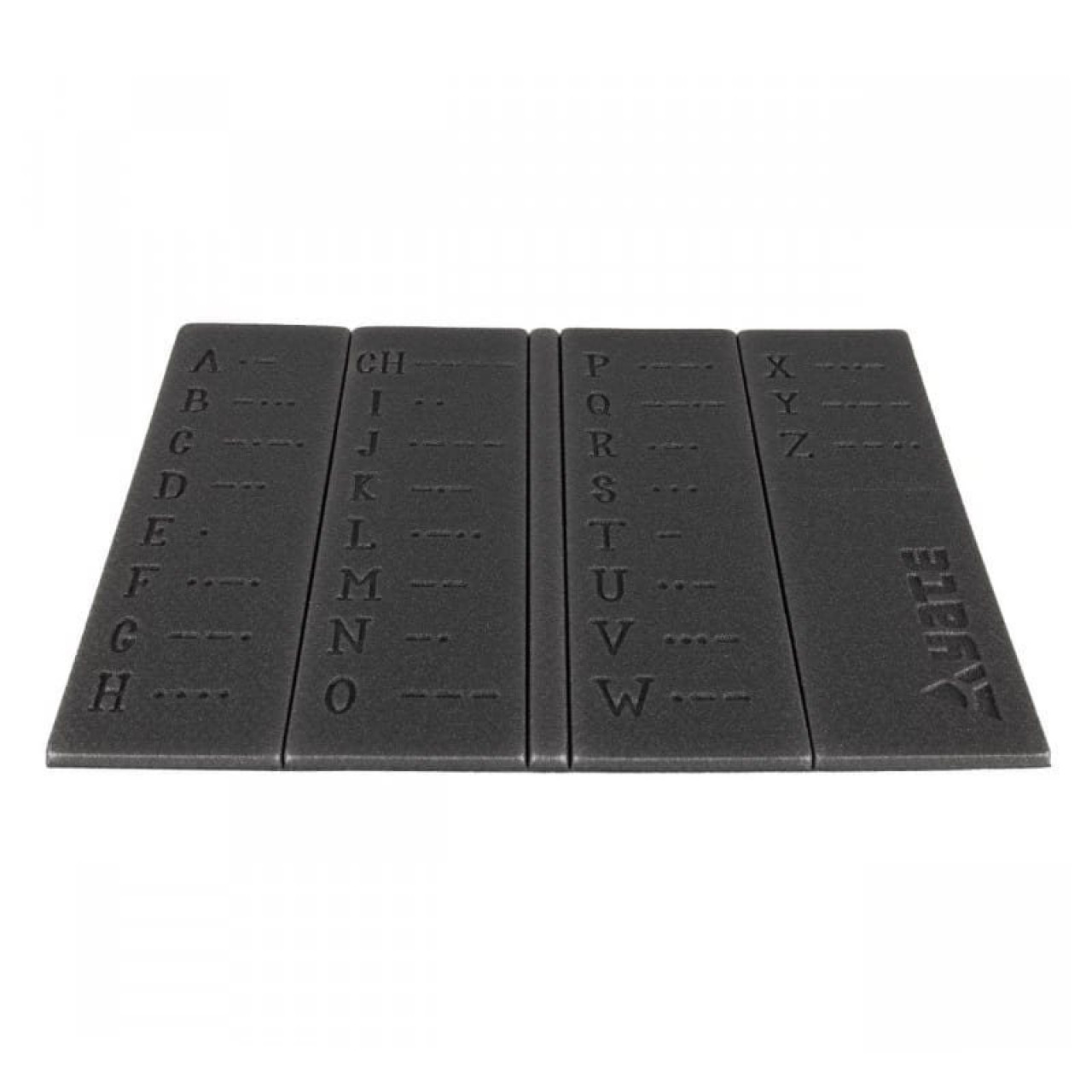 Podsedák skladací MORSEOVKA 36 x 26 x 0,8 cm ČIERNY