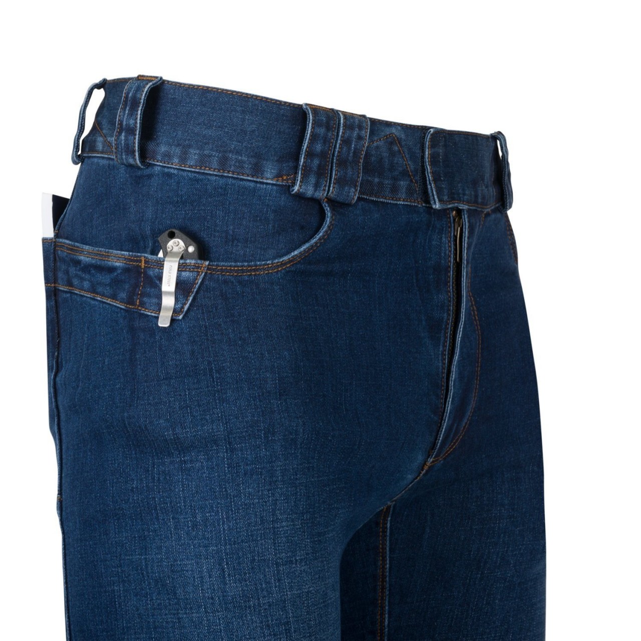 Nohavice CTP COVERT rifľové DENIM MID MODRÉ