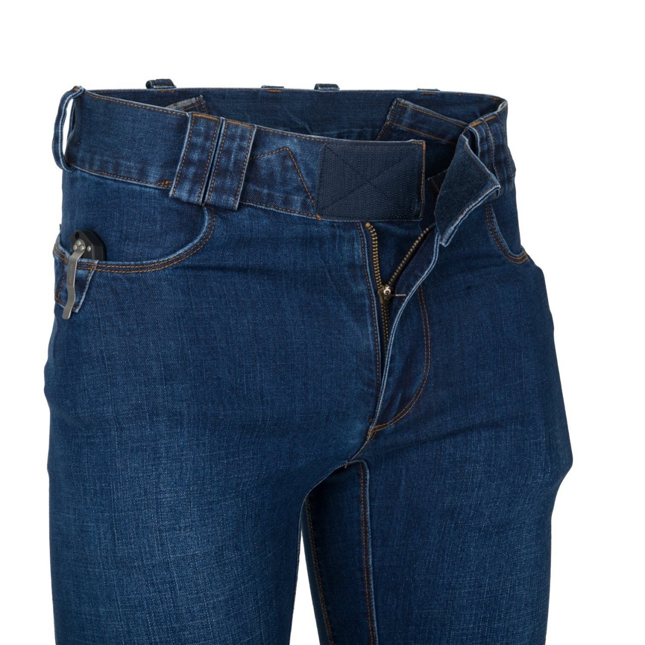 Nohavice CTP COVERT rifľové DENIM MID MODRÉ