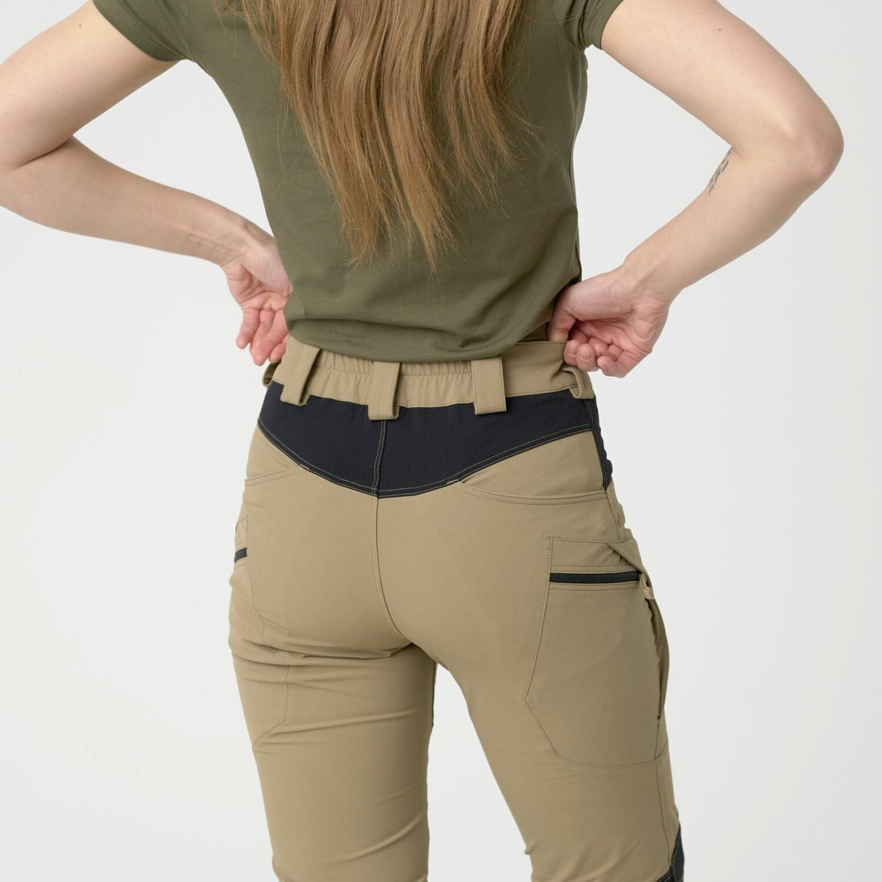 Nohavice dámske OUTDOOR TACTICAL® KHAKI/ČIERNE