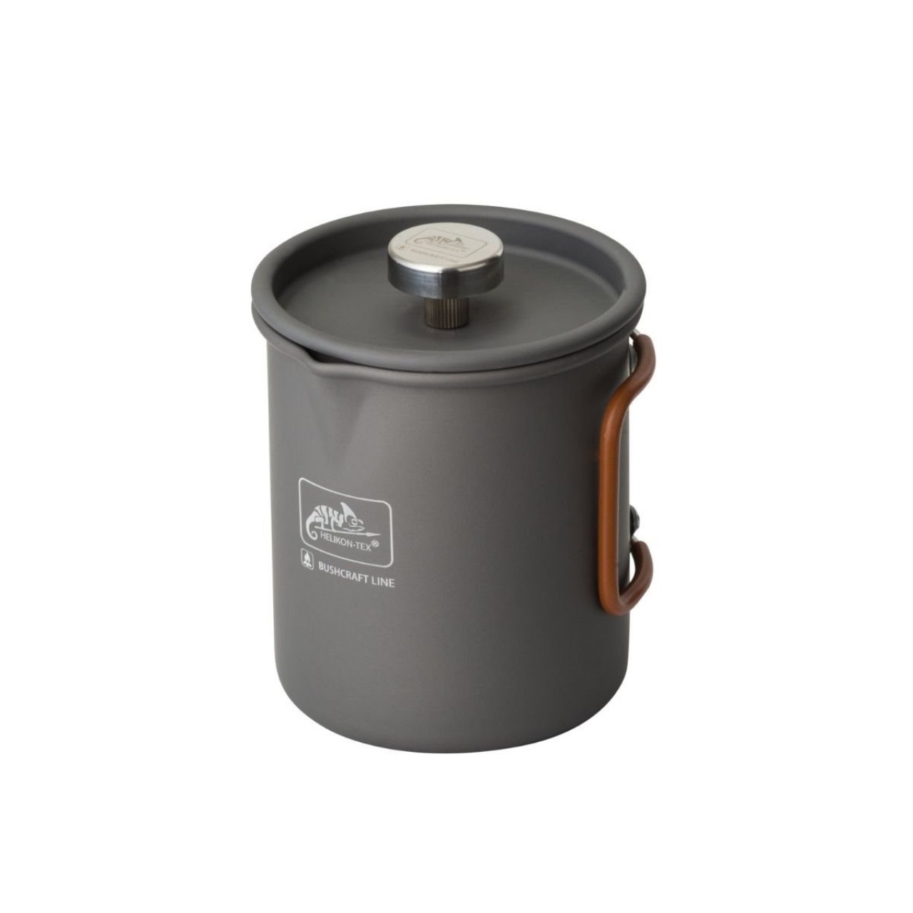 Kanvica CAMP so sítkom FRENCH PRESS 600 ml ŠEDÁ