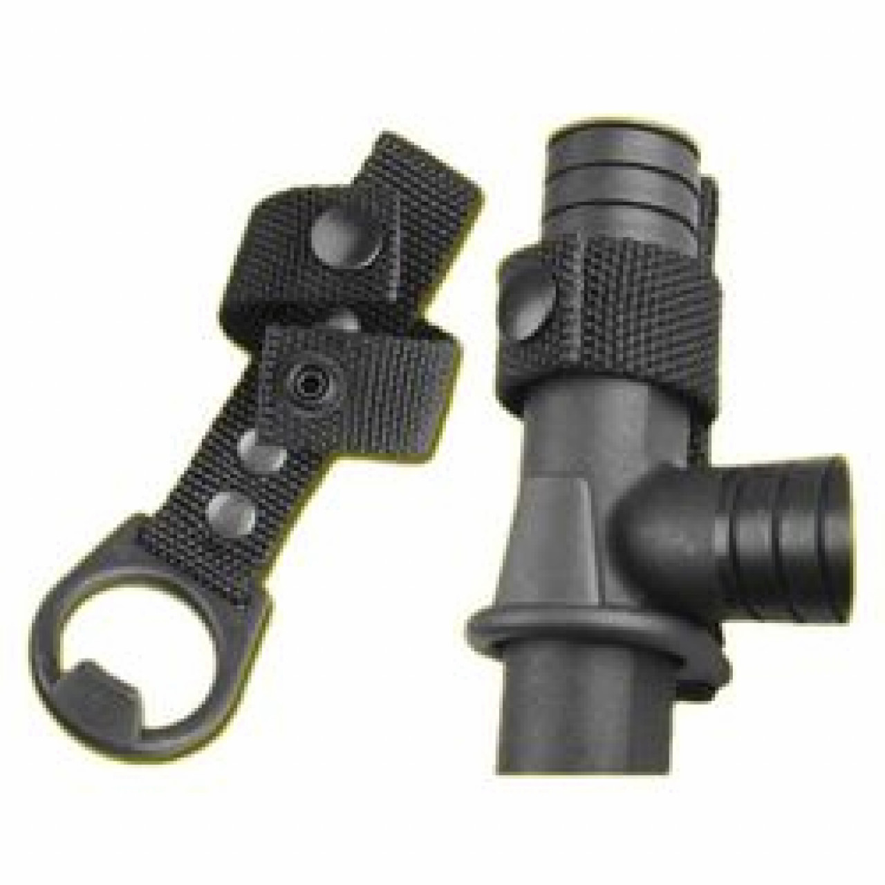 Záves pre tonfu guľatú/obušok priamy s nylonovým pútkom ČIERNY