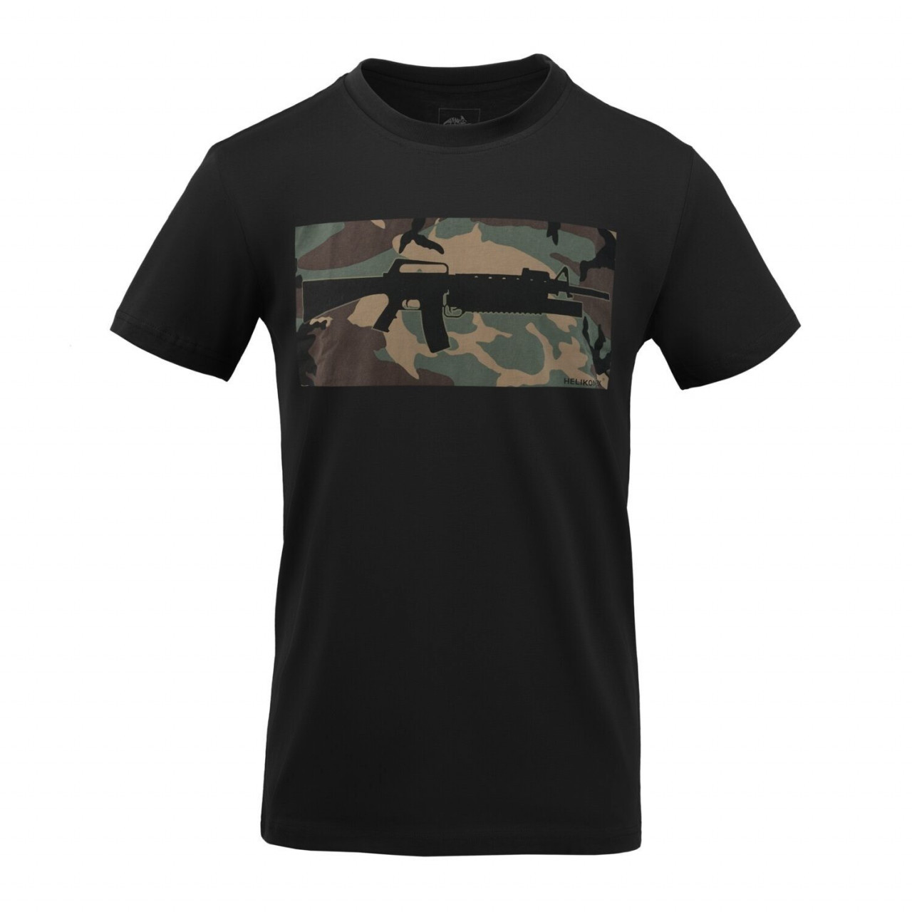 Tričko 16/203 COMBO ČIERNE/US WOODLAND