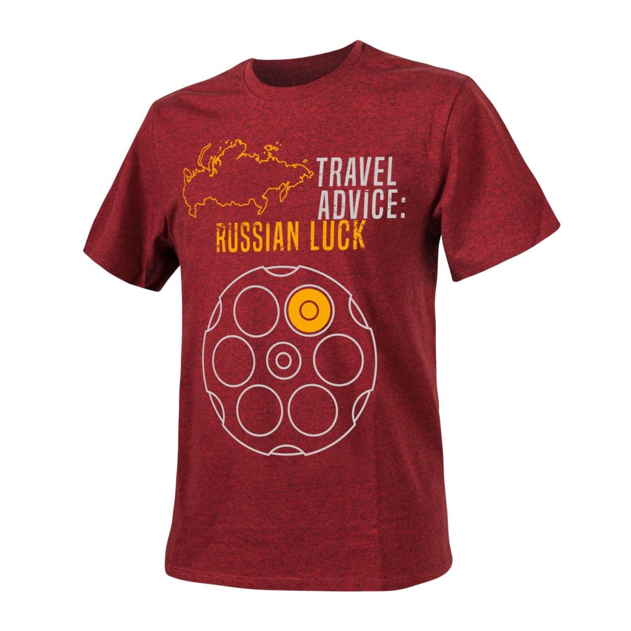 Tričko RUSSIAN LUCK ČERVENÁ MELANŽ