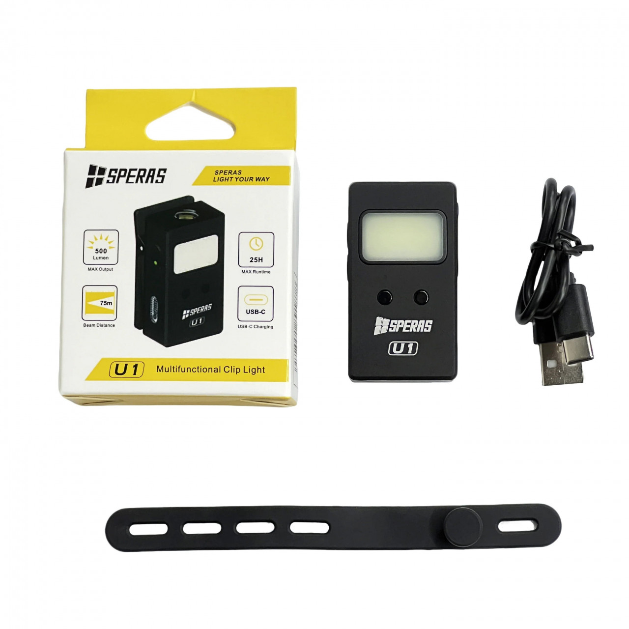 Svietidlo U1 RGB dobíjacie, 500 lúmenov, 75 metrov, IP65