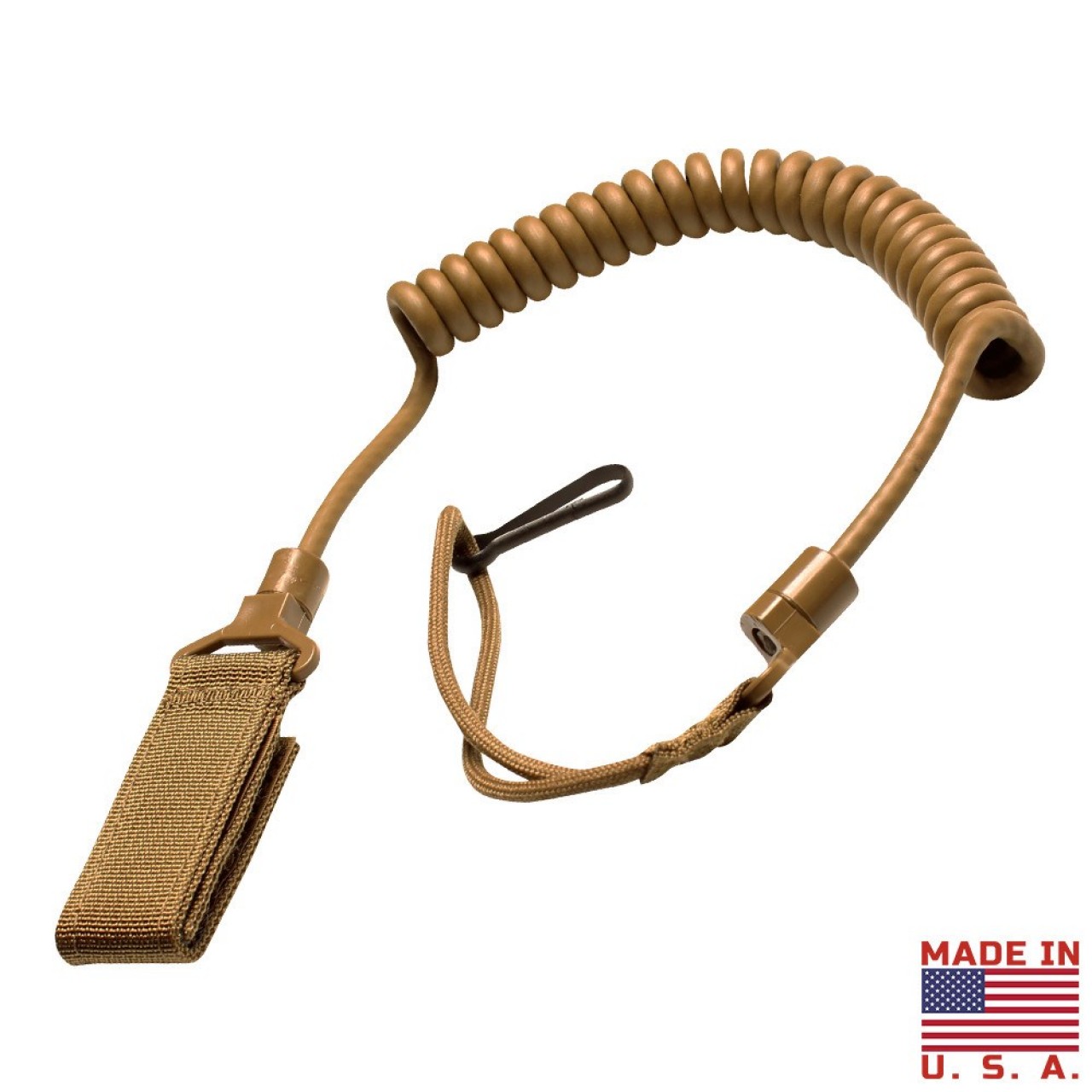 Šnúra bezpečnostná LANYARD pre pištol COYOTE BROWN