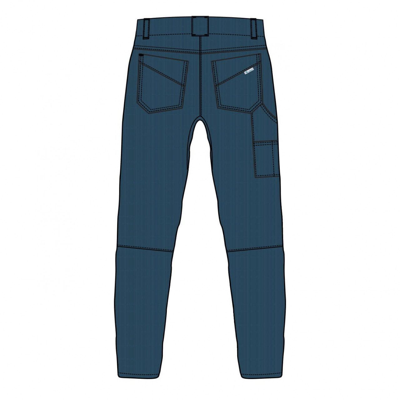 DRIFT menčestrové nohavice, majoliková modrá