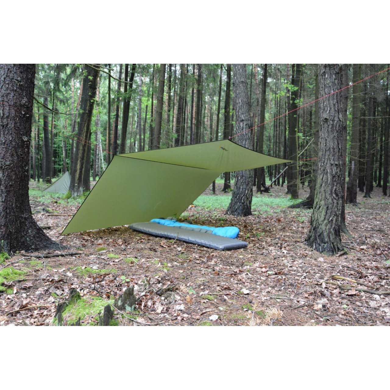 Plachta nylonová ľahká 3x3m SHELTER ZELENÁ