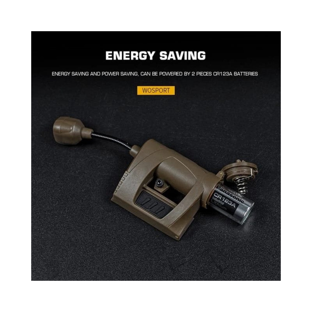 Svietidlo WST na helmu MPLS 3 farby + IR LED PIESKOVÉ