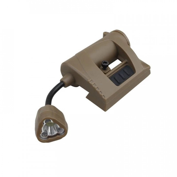 Svietidlo WST na helmu MPLS 3 farby + IR LED PIESKOVÉ